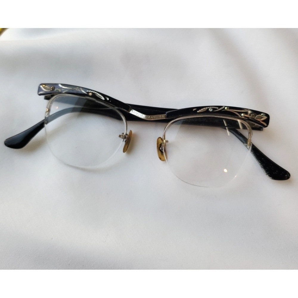 Bausch & Lomb B&L Vintage Aluminum 12k Gold Fill Cat Eye Eyeglasses -FRAMES ONLY